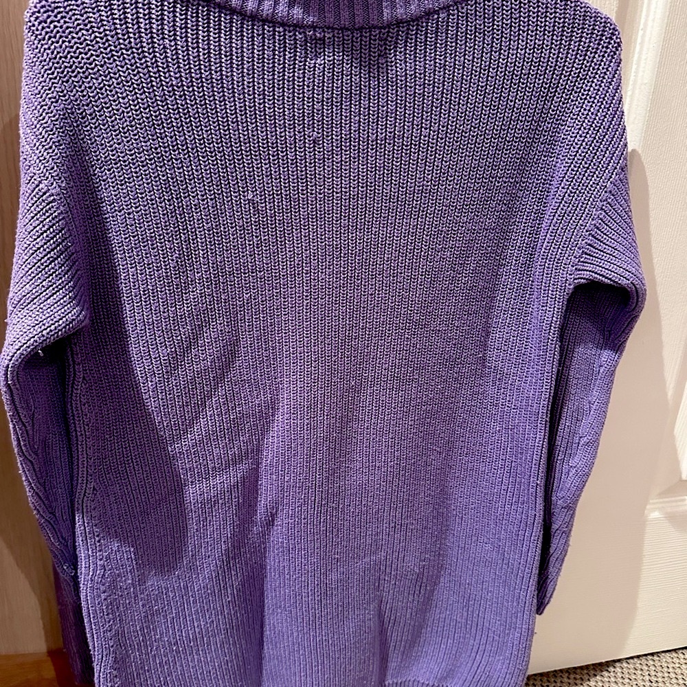 Lord & Taylor Lavender Turtleneck Sweater - Picture 4 of 6